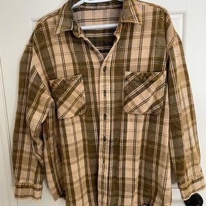 Urban Outfitters Vintage Acid Wash Flannel Overshirt